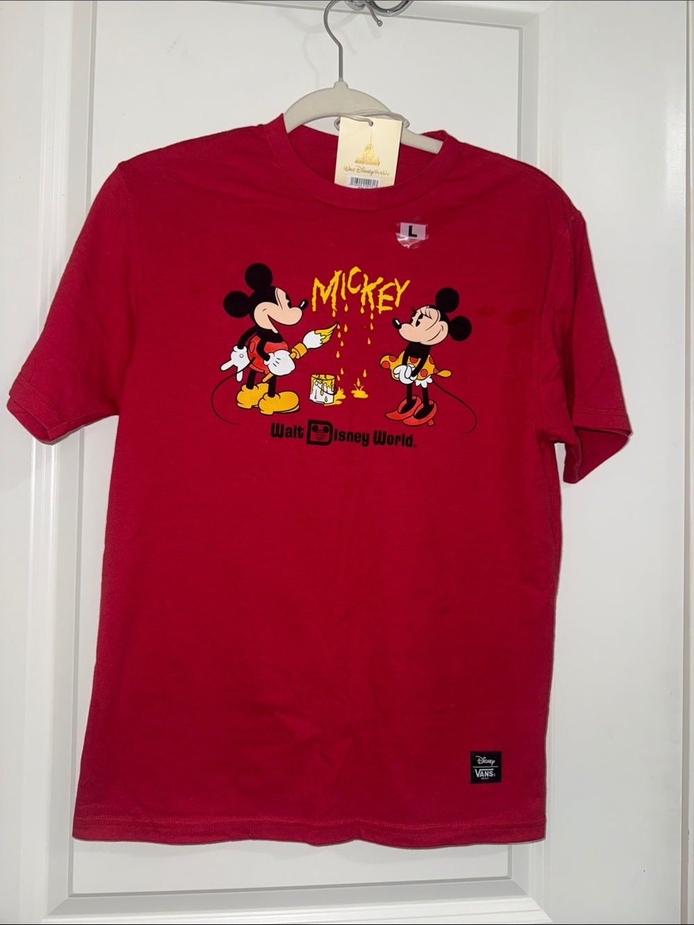 Walt Disney World Mickey Mouse Red Graphic Tee